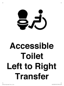 Accessible Toilet with Left to Right Transfer